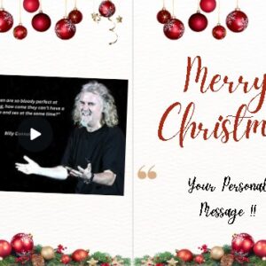 Billy Connolly "Multitasking" Joke Personalised Christmas e-Card
