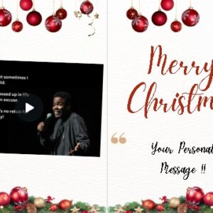Chris Rock "Stupidity" Joke Personalised Christmas e-Card