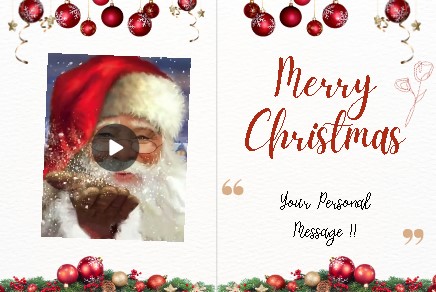 Father Christmas Ho Ho Ho eCard Personalise Home