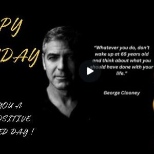 George Clooney "Life" Inspirational Birthday eCard