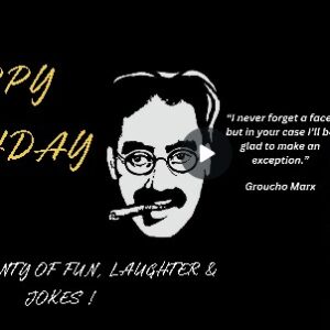 Groucho Marx "Face" Joke Birthday eCard