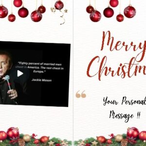 Jackie Mason "Men Cheat" Joke Personalised Christmas e-Card