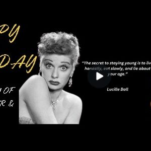 Lucille Ball "Staying Young" Joke Birthday eCard
