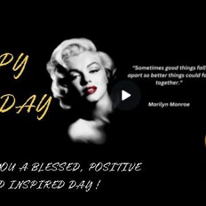Marilyn Monroe "Better Things" Inspirational Birthday eCard