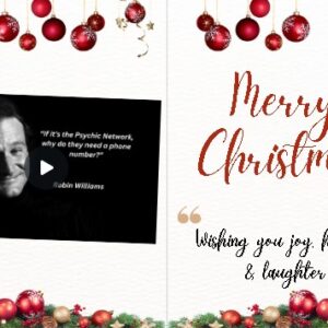 Robin Williams "Psychic Network" Christmas eCard