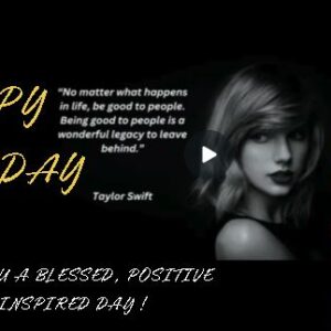 Taylor Swift "Be Good" Inspirational Birthday eCard