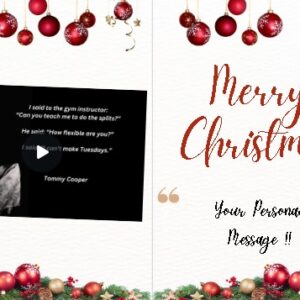 Tommy Cooper "Splits" Joke Personalised Christmas e-Card