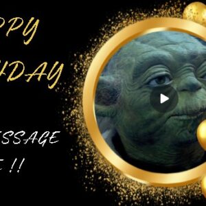 Yoda Personalised Birthday eCard