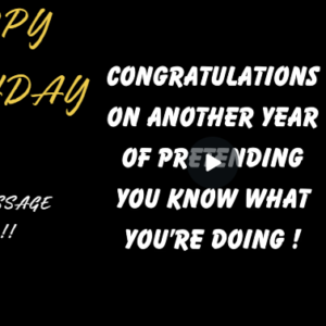 "Pretending" Joke Personalised Birthday eCard