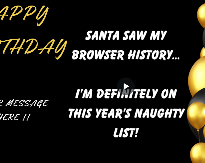 Naughty List Joke eCard Thumbnail Home
