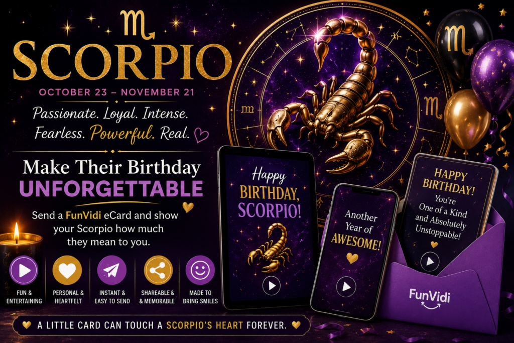 Scorpio Blog Image Scorpio Birthday eCards: Why Sending an eCard Is the Perfect Gift for a Scorpio